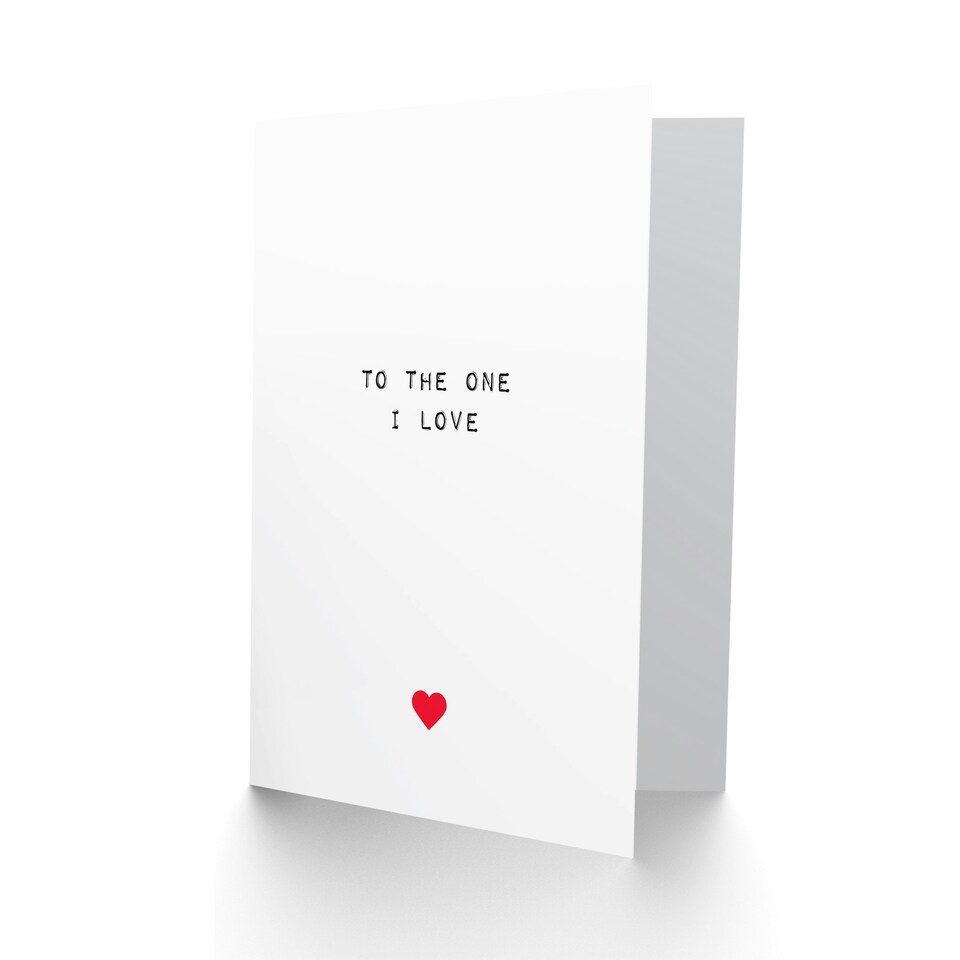 image 1 of One I Love Anniversary Valentines Him One I Love Her Card