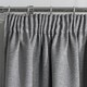 image 2 of Matrix Grey Curtains 46 x 72 inch (117 x 183 cm) Room Darkening Pencil Pleat Thermal Noise Reducing Curtains for Bedroom and Living Room