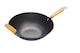 image 1 of KitchenCraft Wok Black Carbon Steel 35cm