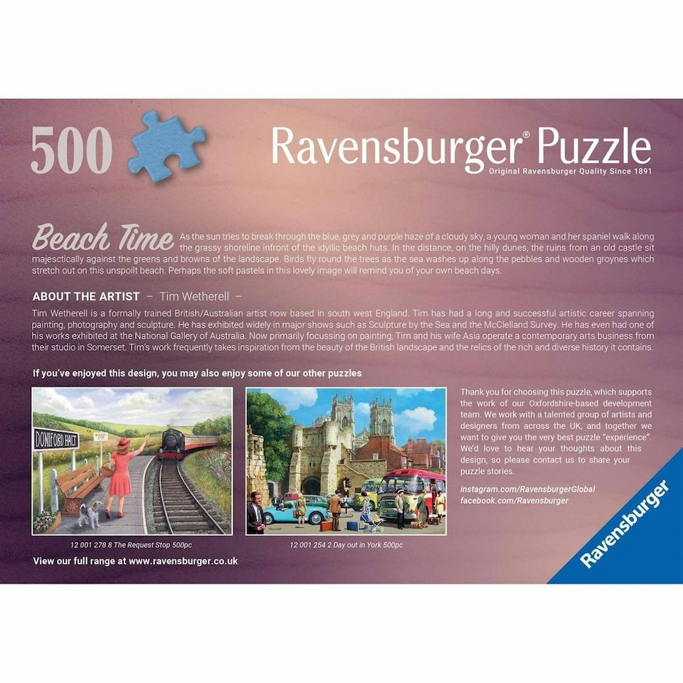 image 1 of Beach Time 500pc - Ravensburger - 542 12001253