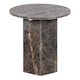 image 1 of Naxos Round Side Table In Marron Marble