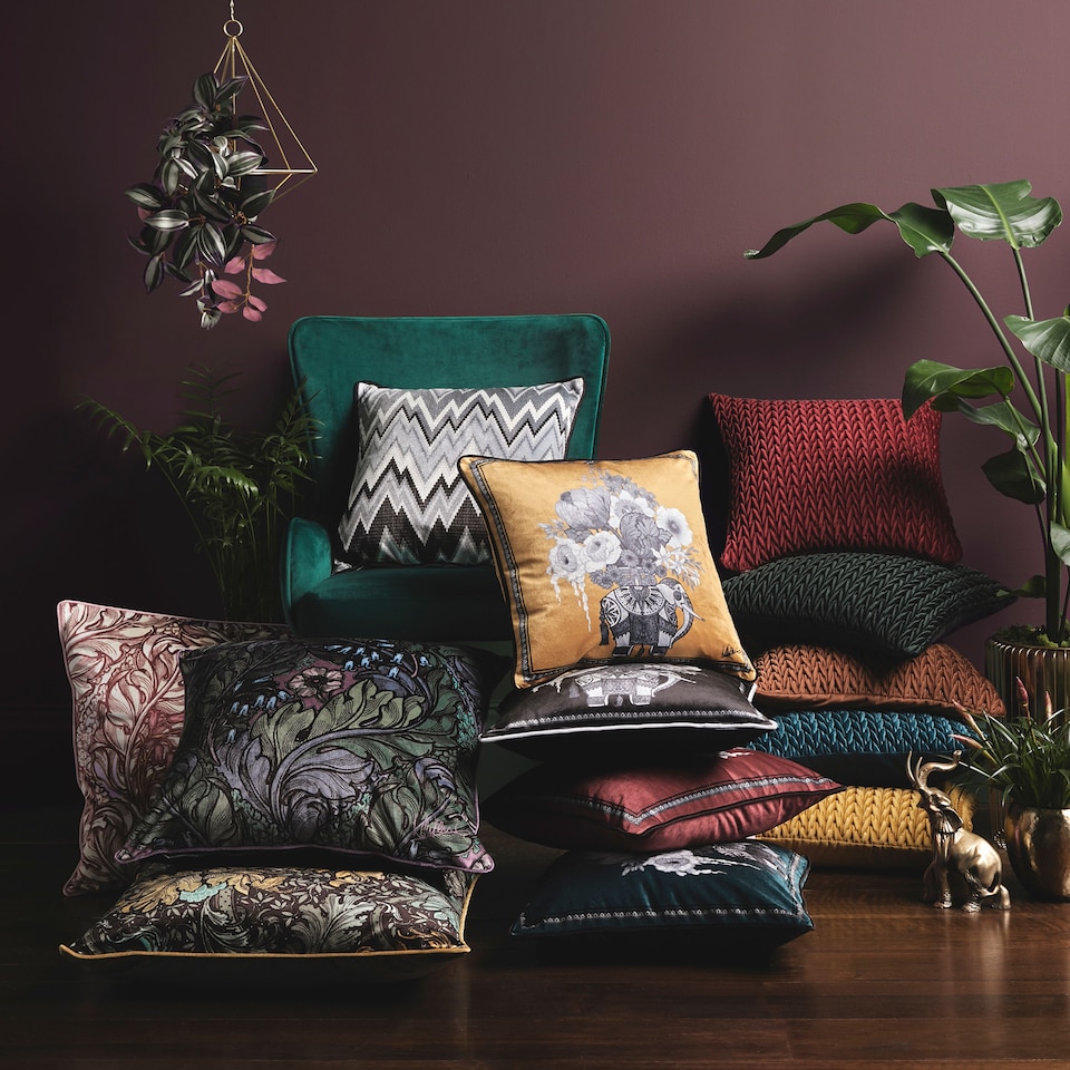 image 1 of Laurence Llewelyn-Bowen Rambleicious Filled Cushion LS Multi