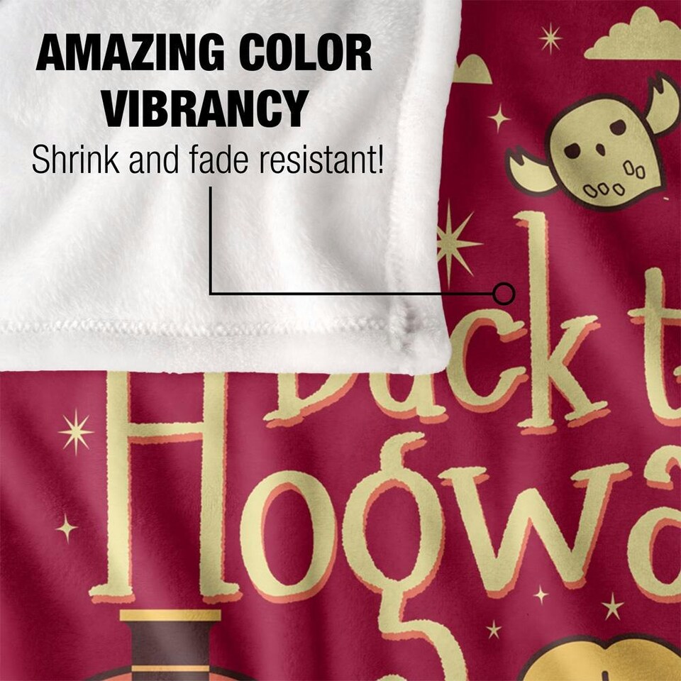image 1 of Harry Potter Back To Hogwarts Chibi Group Blanket - Multicoloured - One Size