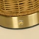 image 4 of RECHARGEABLE RATTAN TABLE LAMP Brown