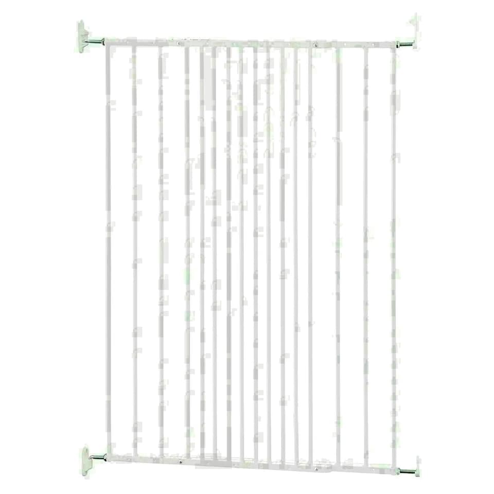 image 1 of Bettacare Extra Tall Screw Fitted Pet Safety Gate, 62.5cm - 106.8cm, White, 103.5cm in Height, Dog Stair Gate, Safety Barrier for Puppy