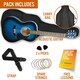 image 10 of 3rd Avenue Full Size Acoustic Guitar Pack Blue