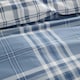image 4 of Catherine Lansfield Kelso Check Reversible Duvet Cover Set Blue Blue | King