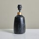 image 3 of ValueLights Modern Copper Caped Black Marble Effect Table Lamp Base