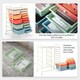 image 4 of COSTWAY 15 Drawers Storage Trolley Rolling Utility Cart Colorful