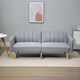 image 8 of HOMCOM 3 Seater Sofa Bed w/ Adjustable Backrest for Living Room, Guest Room 