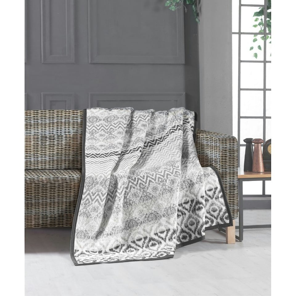 image 1 of Home & Living Au-Nat luxury Blanket - Natural - L