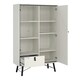 image 5 of Ry China Cabinet 1 Door 1 Glass Door 1 Drawer in Matt White