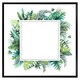image 2 of Square botanical border (Picture Frame) Grey | XL