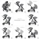 image 5 of Hauck Atlantic Twin Pushchair - Grey