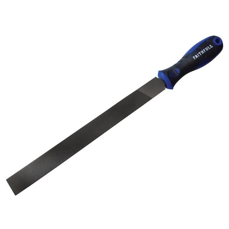 Faithfull Engineer's Hand File, Handled - Multi Colour - Bastard 250mm (10in)