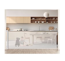 S&D Retractable Baby Gate, Extra Wide up to 250cm, Foldable Stair Safety Barrier for Babies, Pets & Dogs, Extendable Gate (White)