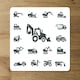 image 5 of Construction equipment (Placemat & Coaster Set)