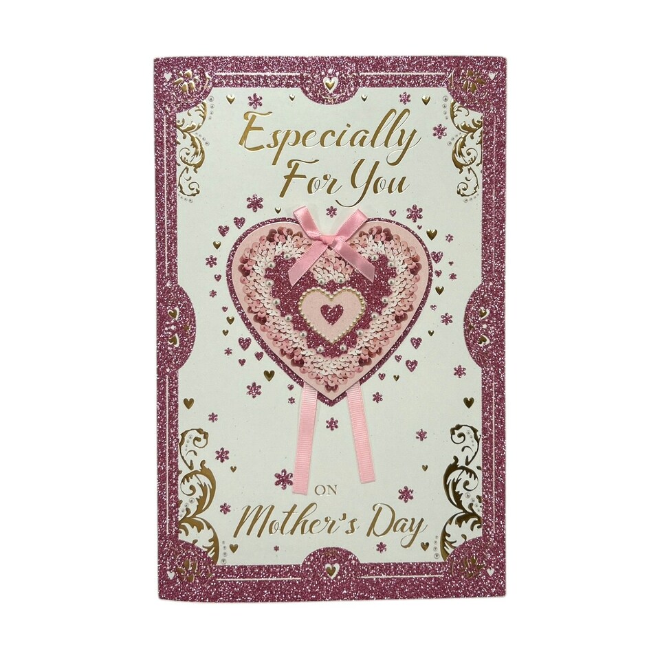 image 1 of Especially For You Heart Design Keepsake Mother's Day Boxed Card