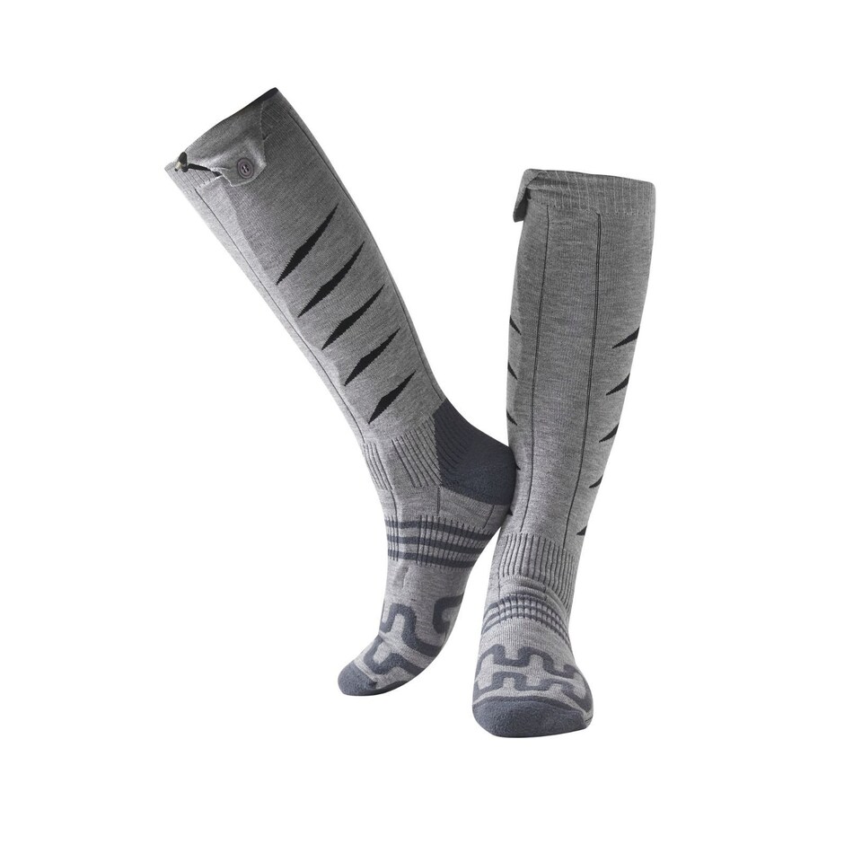 image 1 of 2 Pairs Rechargeable Heated Socks USB Battery Powered Winter Warmth