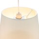image 4 of Traditional 12 Inch Cream Linen Fabric Drum Table/Pendant Lampshade 60w Maximum | Cream | Cream | 1