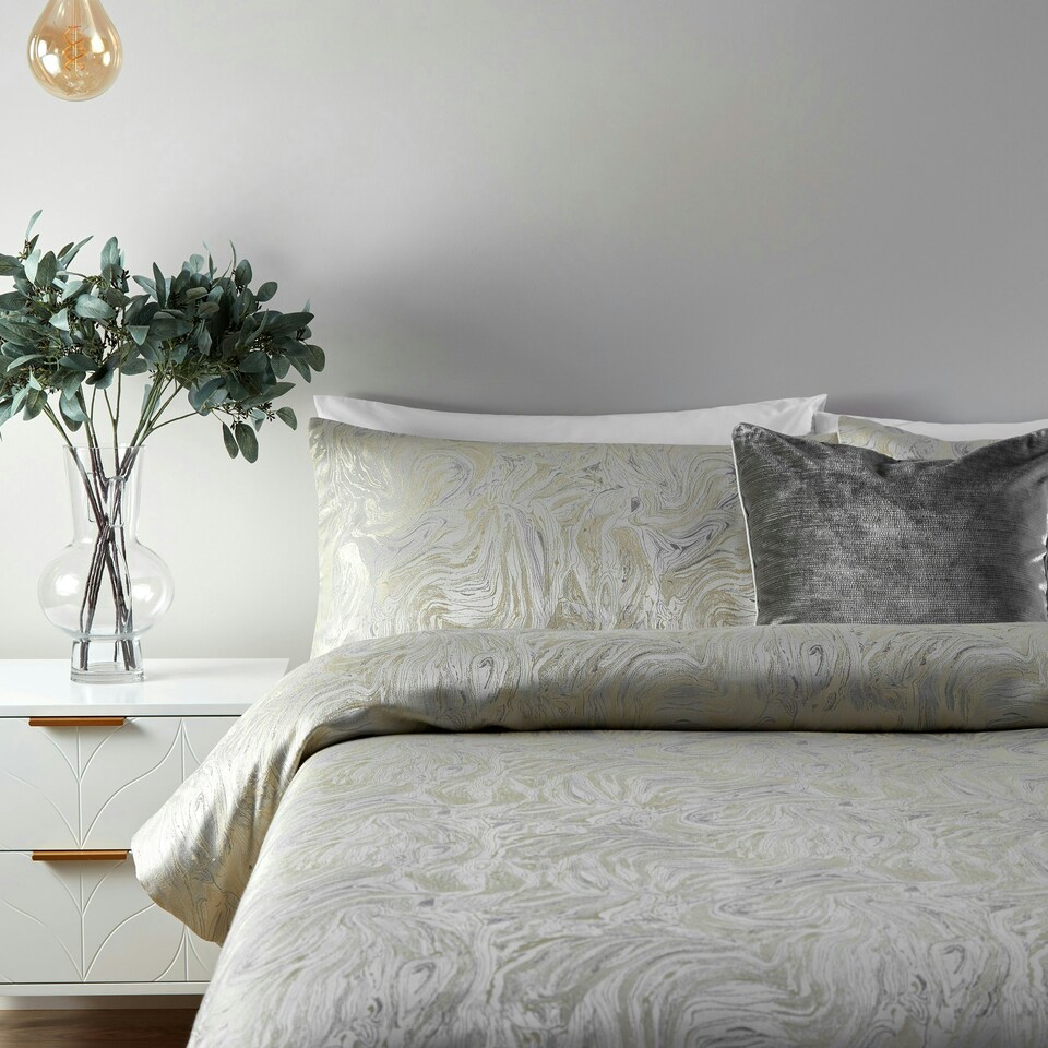 image 1 of Paoletti Marble King Duvet Cover Set
