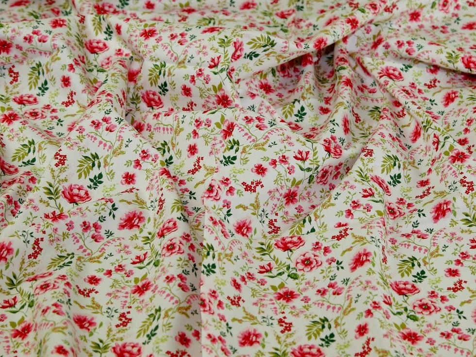 John Louden White 100% Cotton Poplin Dressmaking Fabric, 150cm / 59" Wide - per metre