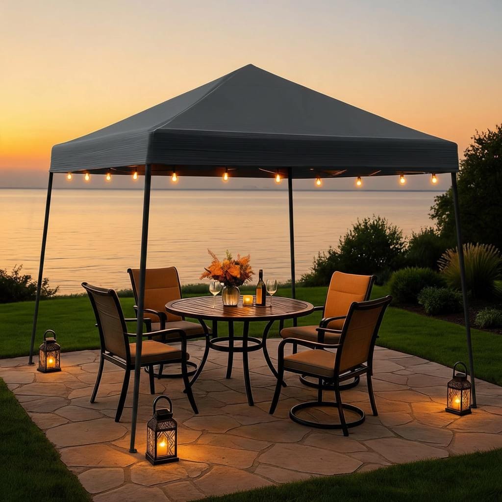 Pop Up Gazebo 2m x 2m Outdoor Garden Marquee Tent Easy Up With Carry Bag