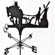 image 1 of Traditional Weathervane Ploughing Horse - Steel - L39 x W45 x H80 cm - Black