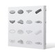 image 1 of burger and sandwich icon (Canvas Print) 114 x 114 x 4cm