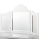 image 10 of COSTWAY Kids Vanity Makeup Table Set Princess Makeup White