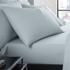 Serene Plain Dyed Pair of Housewife Pillowcases Duck Egg