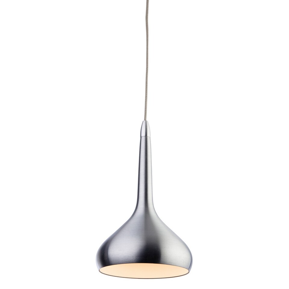 Bar LED 18 Light Ceiling Pendant Aluminium, White Inside