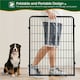 image 4 of Yaheetech 8-Panel Metal Dog Playpen, 68 × 100 cm Black