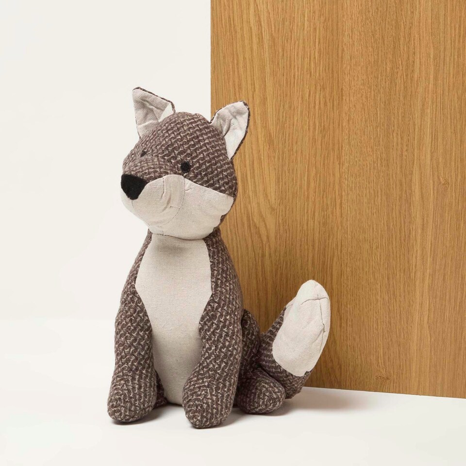 image 1 of Homescapes Fox Door Stop - Set of 2 - Animal Door Stops