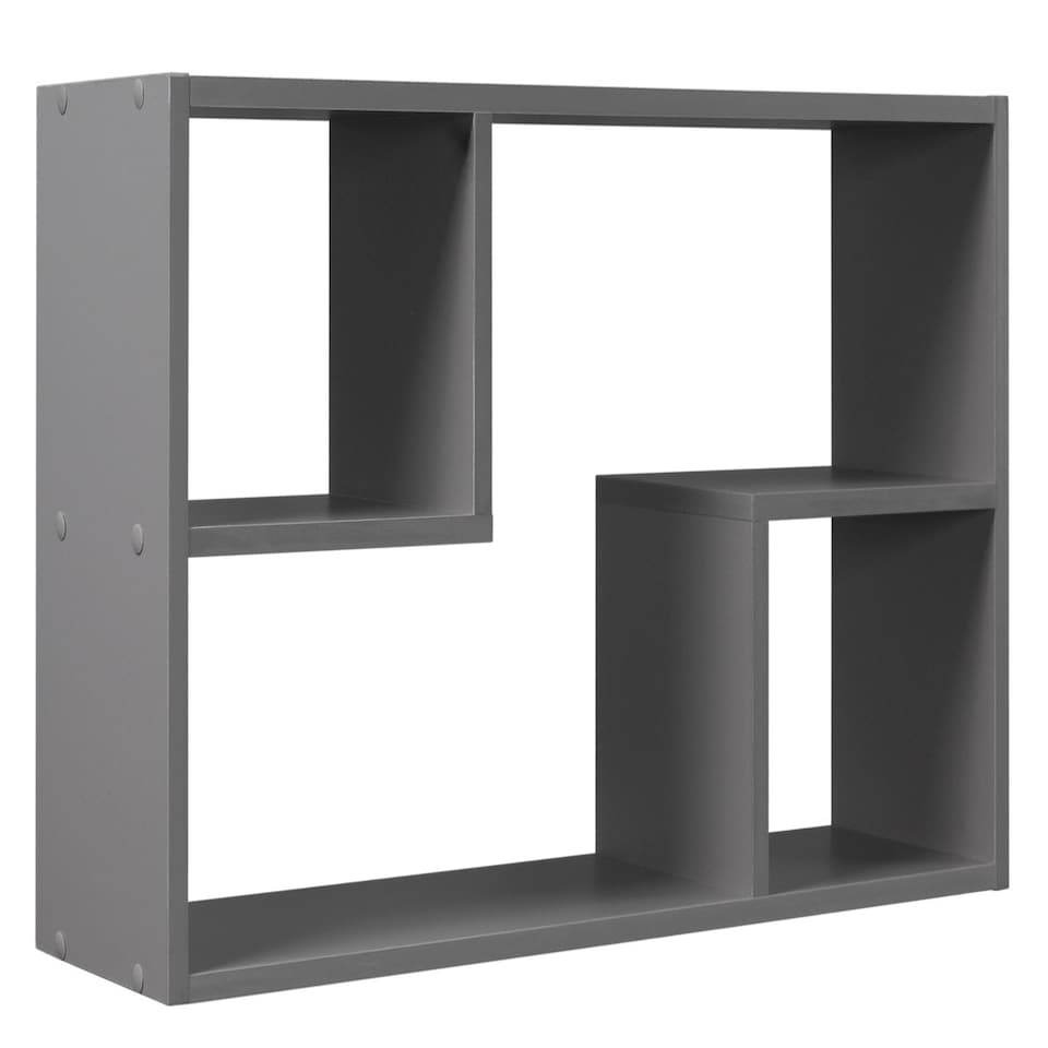 image 1 of Modular Wall Mounted Shelf Unit Grey | Unit Colour: Grey