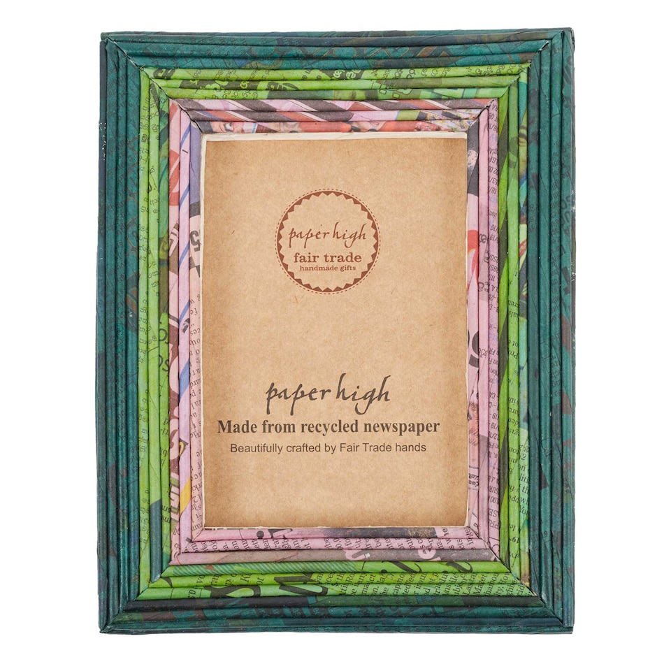 image 1 of Recycled Newspaper Photo Frame