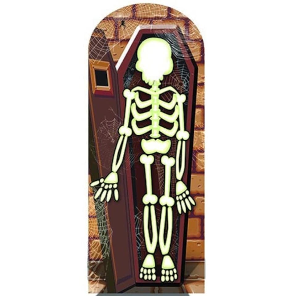 Skeleton Halloween Stand In Lifesize Cardboard Cutout 180cm