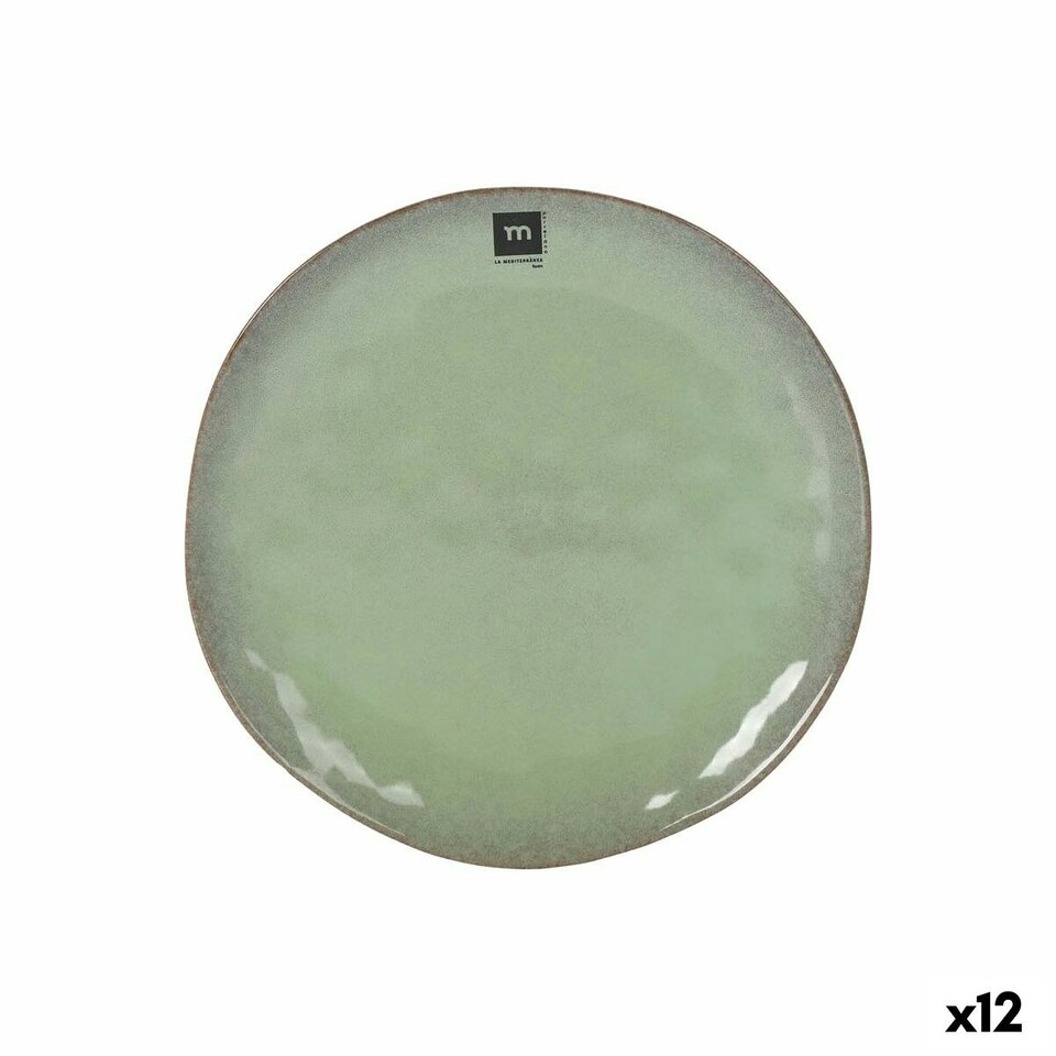 image 1 of Flat Plate La Mediterránea Macarella green Ø 26,5 cm (12 Units) N/A