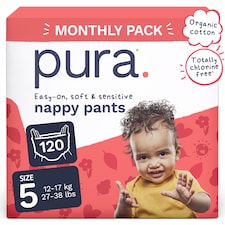 Pura Soft & Sensitive Nappy Pants 5, 120ct