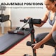 image 4 of HOMCOM Foldable Sit Up Bench 5-Level Adjustable Core Workout for Home Gym Black
