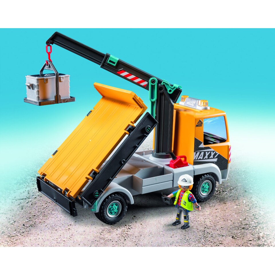 image 1 of Construction Truck with Crane