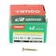 image 3 of Timco - C2 Strong-Fix Multi-Purpose Premium Screws - PZ - Double Countersunk - Yellow (Size 3.5 x 25 - 200 Pieces)