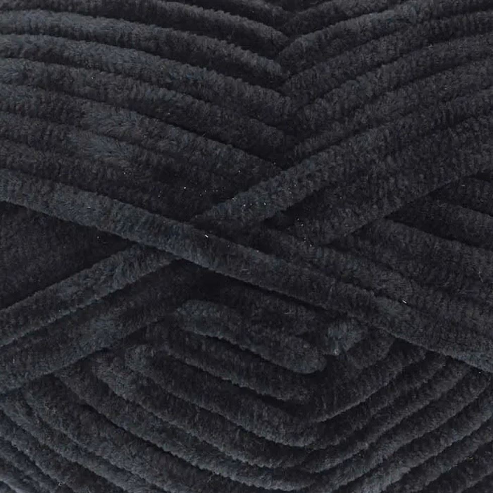 King Cole Black Yummy Chunky Yarn (Value Pack 6 x 100g Balls) For Crochet, Knitting - 120m per ball