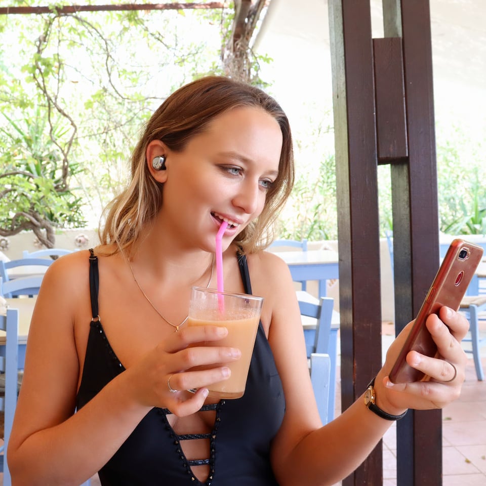 image 1 of Krane & Bauer Hurricane Wireless In-Ear Headphones, Black