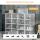 image 7 of HOMCOM 18PCS Clear Shoe Box, Plastic Stackable Shoe Storage Box for UK EU Size up to 12 46 with Magnetic Door for Women Men, 28 x 36 x 21 cm