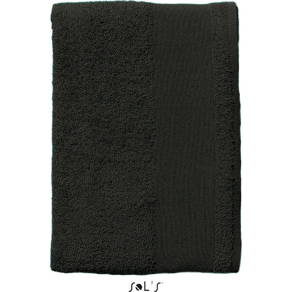 image 1 of SOLS Island 50 Hand Towel (50 X 100cm) - Black - ONE