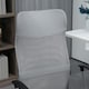 image 8 of HOMCOM Executive Office Chair High Back Mesh Back Seat Desk Chairs, Light Grey