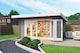 image 3 of Sussex 1 & Bifold door 2600x1957-Log Cabin, Wooden Garden Room, Timber Summerhouse, Home Office - L450 x W410 x H239.4 cm | Brown