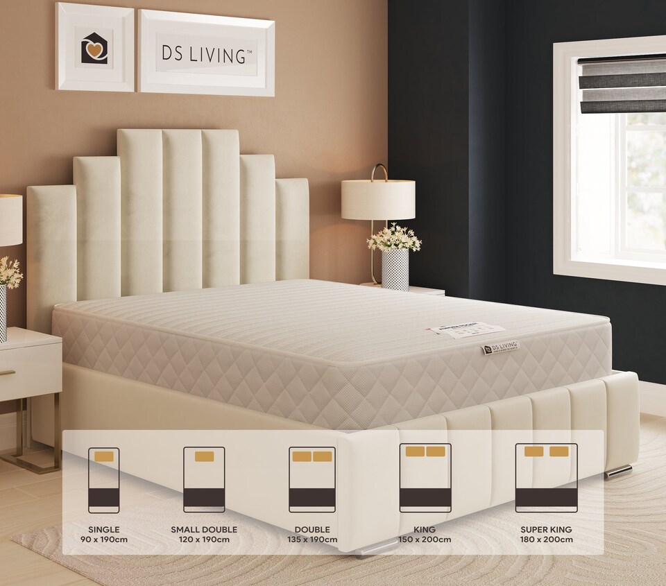 image 1 of Serenity Medium Pocket Sprung Aurora Mattress | Grey