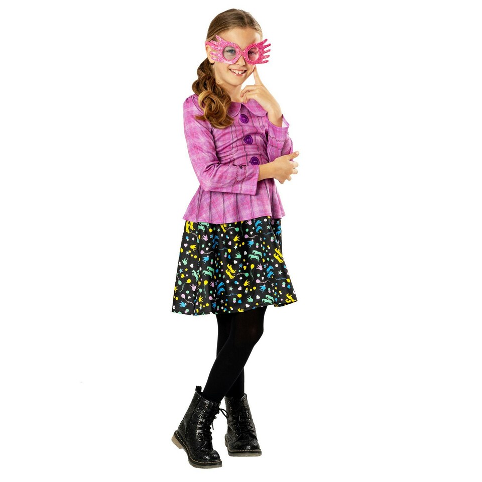 image 1 of Harry Potter Childrens/Kids Luna Lovegood Costume - Pink/Black - 5-6 Years 5